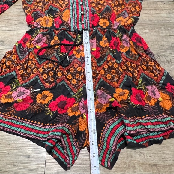 Altar’d State Floral Geometric Boho Long Sleeve Romper Jumpsuit Size Small - Picture 15 of 16